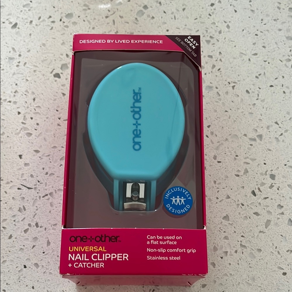 Blue Nail Clipper with Catcher